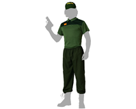 DISFRAZ GUARDIA CIVIL CAMISETA VERDE HOMBRE ADULTO T XL