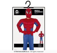 DISFRAZ SUPEHEROE MUSCULOSO INFANTIL 3-4 AKÑOS
