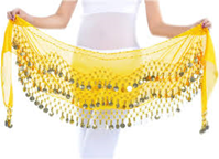 CIONTURON MONEDAS  AMARILLO