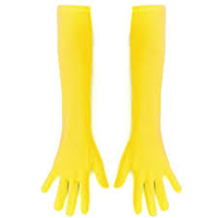 GUANTES LARGO AMARILLOS 