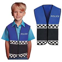 CHALECO POLICIA AZUL INFANTIL 