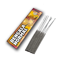 BENGALAS ESTRELLAS 16 CM 10 UNIDADES