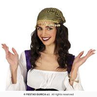 Pañuelo pitonisa con monedas, adulto