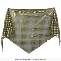 Pañuelo pitonisa con monedas, adulto