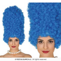 PELUCA RIZOS AZUL 40 CM EN CALA 