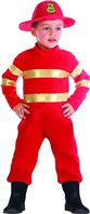 DISFRAZ BOMBERO INFANTIL 1-2 AÑOS 