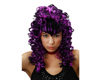 PELUCA RIZOS LARGA PURPURA