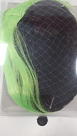 PÈLUCA NEGRA/VERDE LARGA SIN FLEQUILLO