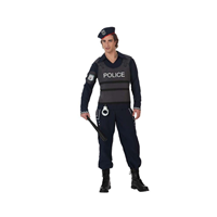 DISFRAZ DE POLICIA DISTURBIOS T M-L