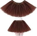 FALDA TUTU MARRON DE 60 CTM