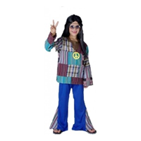 DISFRAZ INFANTIL HIPPIE T 3-4 AÑOS 