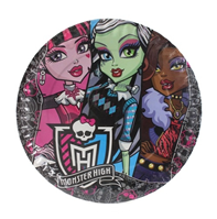 PLATO DESECHABLE  MONSTER HIGH 5 UDS