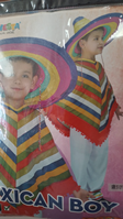 DISFRAZ INFANTIL MEJICANO T 10-12 AÑOS 