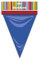 GUIRNALDA GALLARDETE 10 METROS  PLASTICO