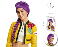 Peluca Rumi K-Pop Con Trenza