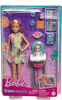 BARBIE SKIPPER NIÑERA CON BEBE Y TRONA