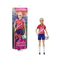 Barbie Profesiones Futbolista Camiseta roja - Juguete de Barbie