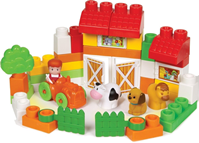 CONSTRUCCION CLEMMY GRANJA 40 PIEZAS BLANDITAS