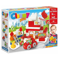 CONSTRUCCION CLEMMY BOMBEROS 40 PIEZAS BLANDITAS