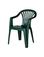 SILLON MONOBLOC RESPALDO BAJO VERDE 