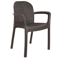 SILLON MIRANDA RATAN WENGUE TECNOPOLIMERO+FIBRA VIDRIO COD.8298-08 (PLASMIR