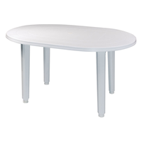 MESA OVAL 130X90 BLANCA