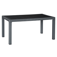 MESA ELEGANTE RATAN 150X90X72 ANTRACITA