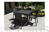 MESA ELEGANTE RATAN 80X80