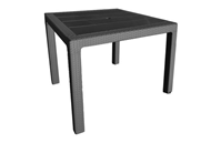 MESA ELEGANTE RATAN 80X80