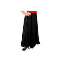 FALDA FLAMENCA INFANTIL COLOR NEGRO T-12