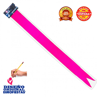 BANDA FIESTA LISAS ROSA 10CMX1,80M