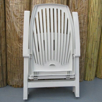 Sillon tumbona 4 posiciones resina blanca