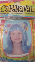 PELUCA HADA AZUL/BLANCO INFANTIL