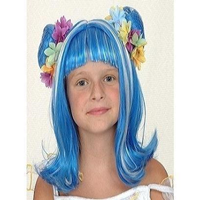 PELUCA HADA AZUL/BLANCO INFANTIL