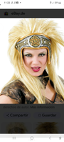 Peluca Rubia para Disfraz de Guerrera Vikinga