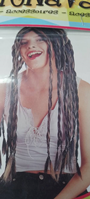 PELUCA CON TRENZAS ROJA/NEGRA