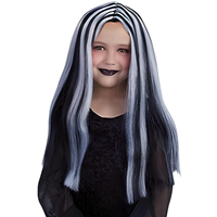 PELUCA BRUJA BLANCA Y NEGRA INFANTIL