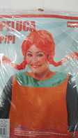 PELUCA TRENZAS PIPI NARANJA ECO