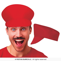 Gorra fontanero roja