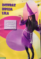 DISFRAZ ADULTO BRUJA LILA TALLA UNICA