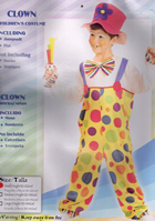 DISFRAZ DE PAYASO CON SOMBRERO 4-6 AÑOS 