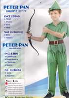 DISFRAZ INFANTIL PETER PAN DE 10-12 AÑOS 