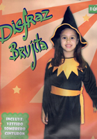 DISFRAZ INFANTIL BRUJITA NARANJA T L 8-10 AÑOS 