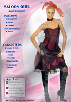 DISFRAZ MUJER SALOON TALLA UNICA