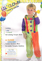 DISFRAZ INFANTIL PAYSO LI/CLOWN TALLA 2-4 AÑOS 