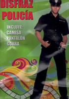 DISFRAZ ADULTO POLICIA TALLA UNICA 