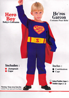 DISFRAZ INFANTIL SUPER HEROE T 2,4 AÑOS 