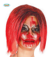 CARETA TRANSPARENTE CON SANGRE