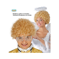 PELUCA PAYASO RIZOS RUBIA