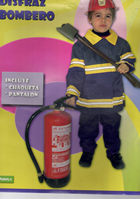 DISFRAZ BOMBERO INFANTIL T 6-8 AÑOS 